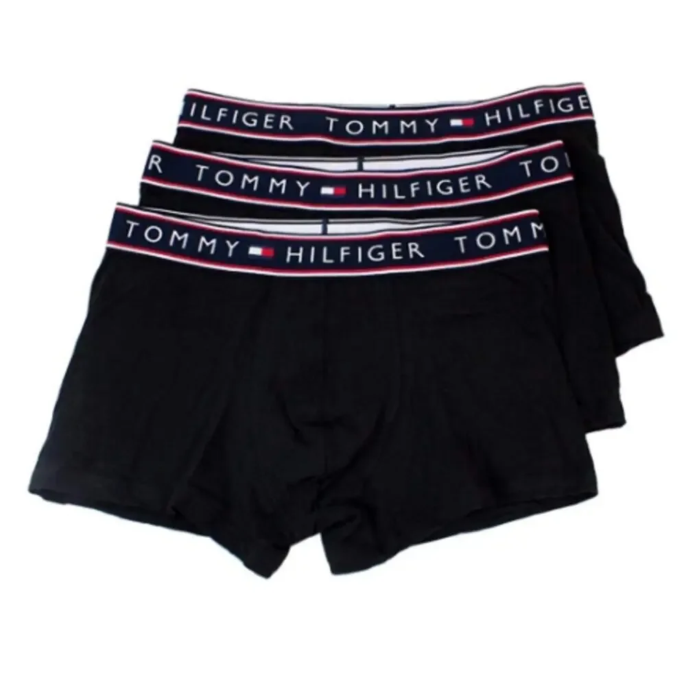 Tommy Hilfiger Men's Black Cotton Stretch Underwear 3 Pack Size L